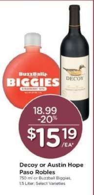 Decoy or Austin Hope Paso Robles