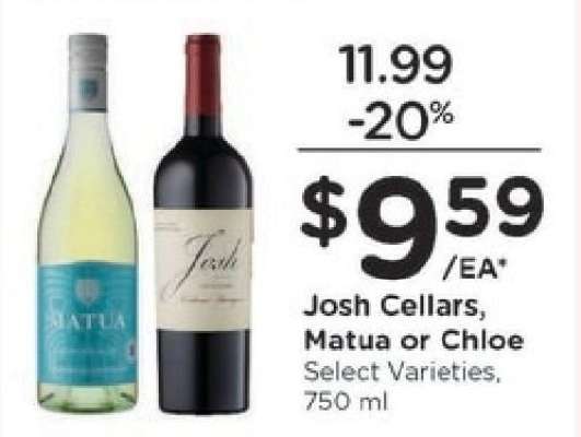 Josh Cellars, Matua or Chloe