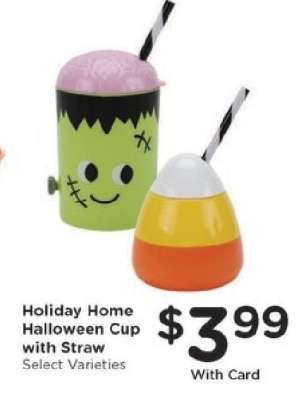Holiday Home Halloween Cup with Straw