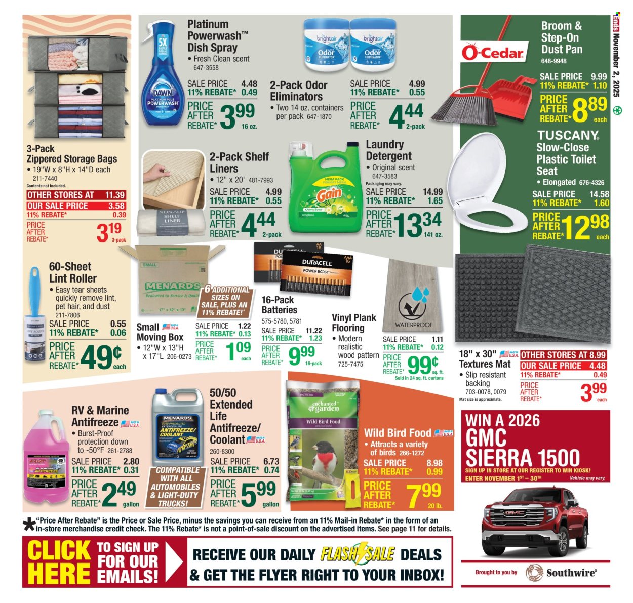 Menards ad - 10/22/2025 - 11/02/2025. Page 20