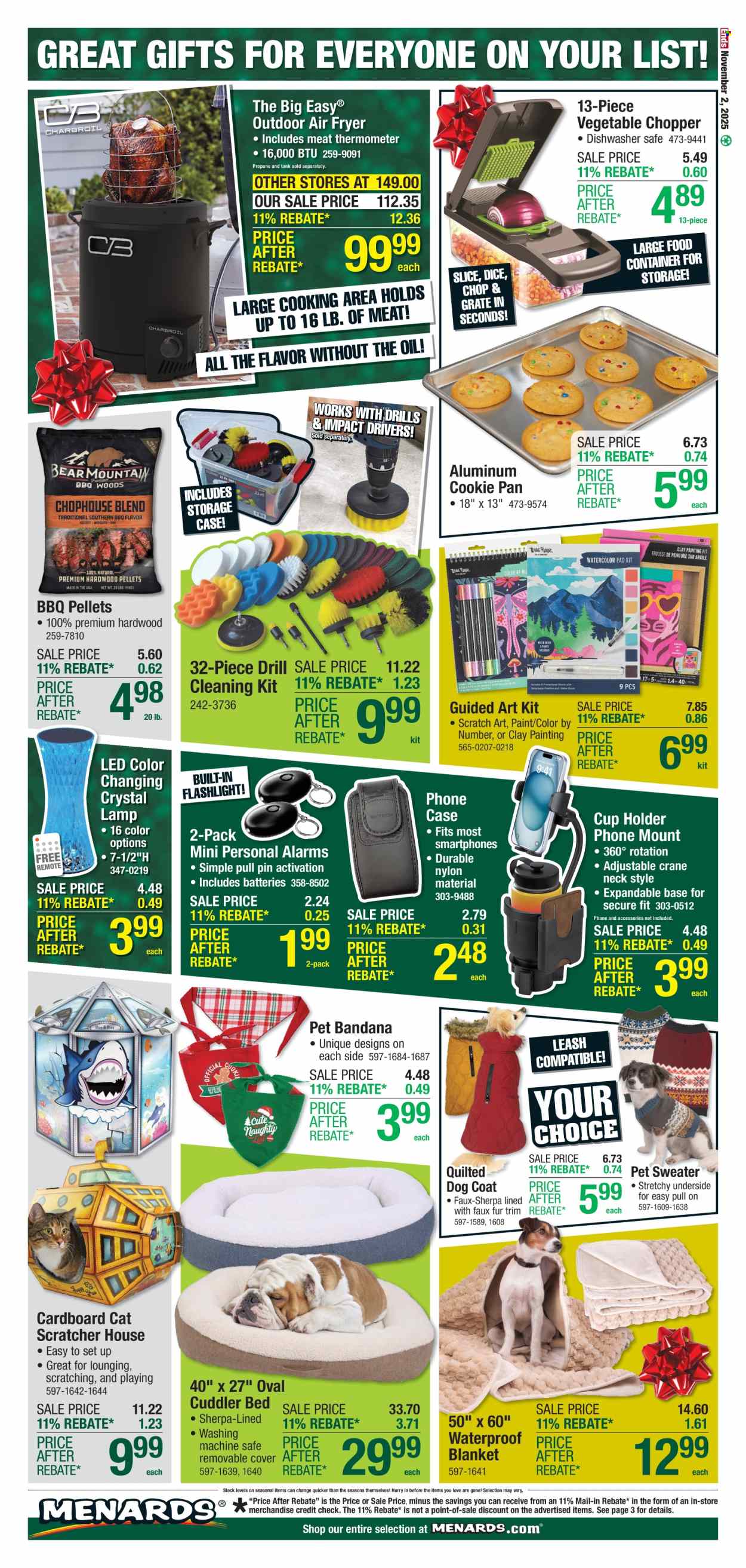 Menards ad - 10/22/2025 - 11/02/2025. Page 4