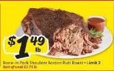 Bone-In Pork Shoulder Boston Butt Roast
