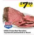 USDA Choice Beef Boneless Top Round London Broil or Roast
