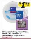 SE Grocers Cutlery, Foam Plates, Bowls, Lid Containers or Compartment Trays