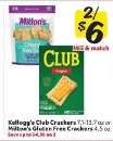 Kellogg's Club Crackers or Milton's Gluten Free Crackers