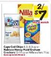 Cape Cod Chips or Nabisco Honey Maid Graham Crackers or Nilla Wafers