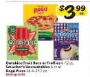 Outshine Fruit Bars or Frollies, Smucker's Uncrustables, Ragu Pizza