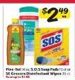 Pine-Sol, S.O.S Soap Pads, SE Grocers Disinfectant Wipes