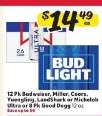 Budweiser, Miller, Coors, Yuengling, Landshark or Michelob Ultra