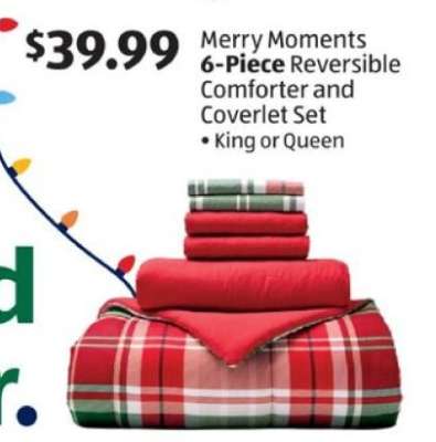 Merry Moments 6-Piece Reversible Comforter and Coverlet Set