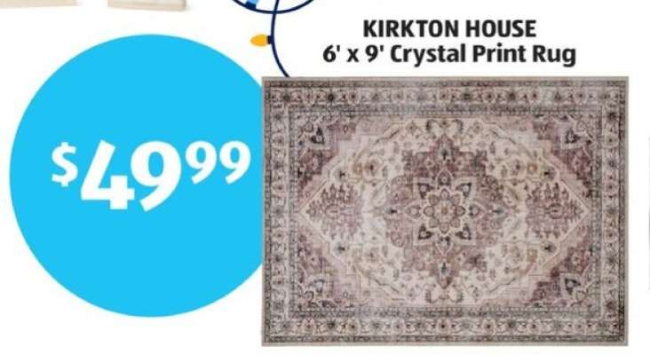 KIRKTON HOUSE 6' x 9' Crystal Print Rug