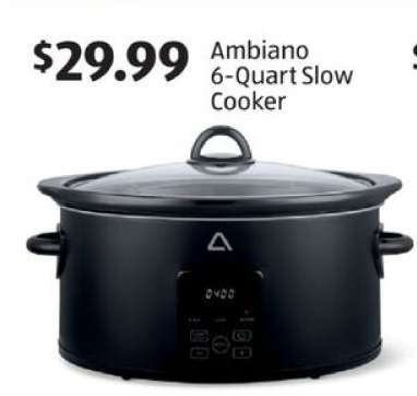 Ambiano 6-Quart Slow Cooker