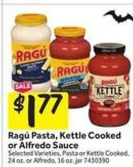 Ragú Pasta, Kettle Cooked or Alfredo Sauce