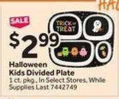 Halloween Kids Divided Plate
