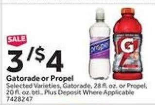 Gatorade or Propel
