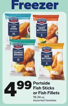 Portside Fish Sticks or Fish Fillets