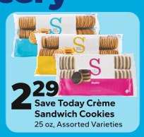 Save Today Crème Sandwich Cookies