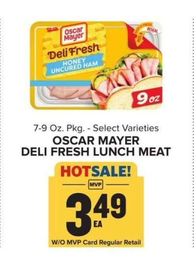 Oscar Mayer Deli Fresh Lunch Meat