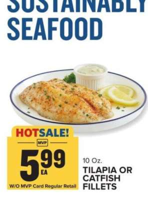 Tilapia or Catfish Fillets