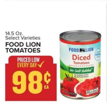 Food Lion Tomatoes
