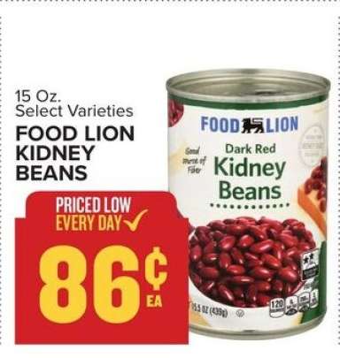 FOOD LION KIDNEY BEANS