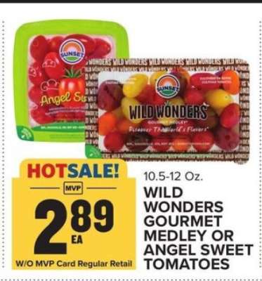 WILD WONDERS GOURMET MEDLEY OR ANGEL SWEET TOMATOES