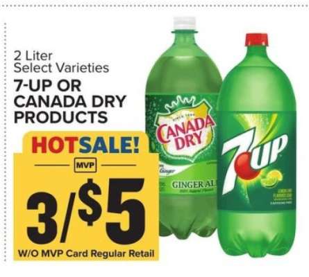 7-UP or Canada Dry Products