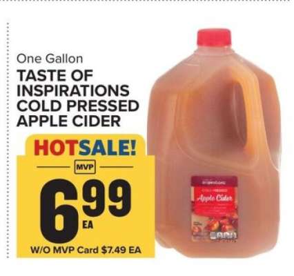 TASTE OF INSPIRATIONS COLD PRESSED APPLE CIDER