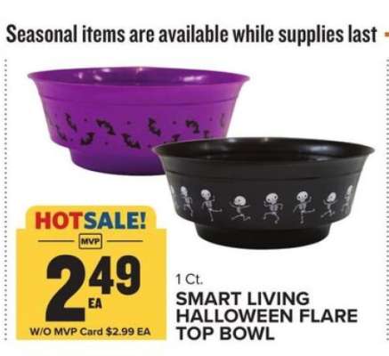 SMART LIVING HALLOWEEN FLARE TOP BOWL