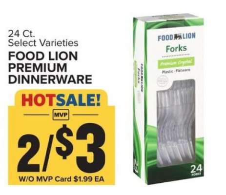 Food Lion Premium Dinnerware