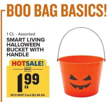 Smart Living Halloween Bucket with Handle