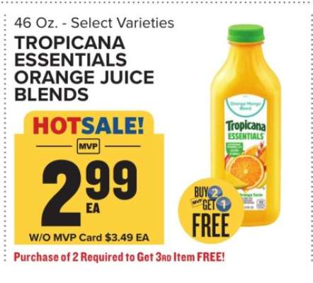 Tropicana Essentials Orange Juice Blends