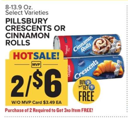 Pillsbury Crescents or Cinnamon Rolls*
