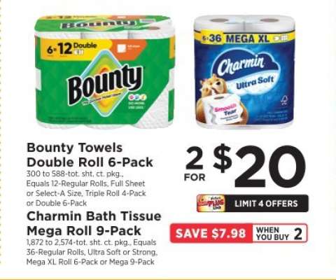 Bounty Towels Double Roll 6-Pack