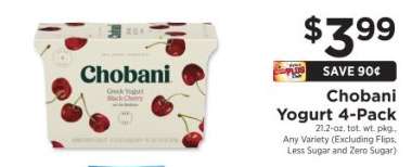 Chobani Yogurt 4-Pack