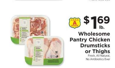 Wholesome Pantry Chicken Drumsticks or Thighs