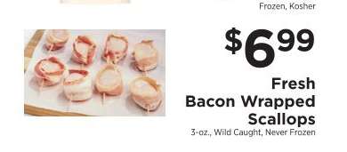 Fresh Bacon Wrapped Scallops