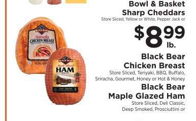 Black Bear Chicken Breast & Maple Glazed Ham
