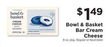 Bowl & Basket Bar Cream Cheese