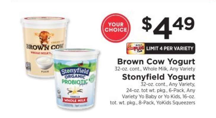 Brown Cow Yogurt / Stonyfield Yogurt