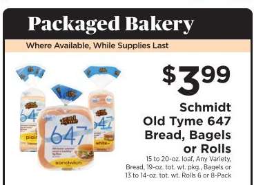 Schmidt Old Tyme 647 Bread, Bagels or Rolls
