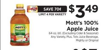 Mott's 100% Apple Juice