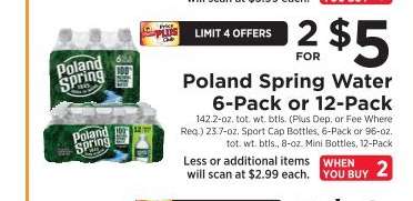 Poland Spring Water 6-Pack or 12-Pack