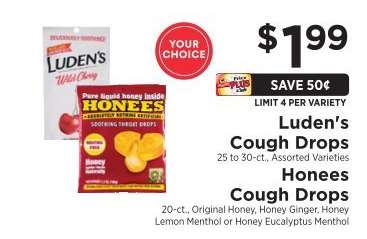 Luden’s Cough Drops / Honees Cough Drops