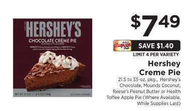 Hershey Creme Pie