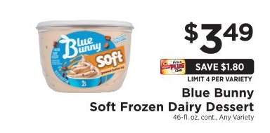 Blue Bunny Soft Frozen Dairy Dessert