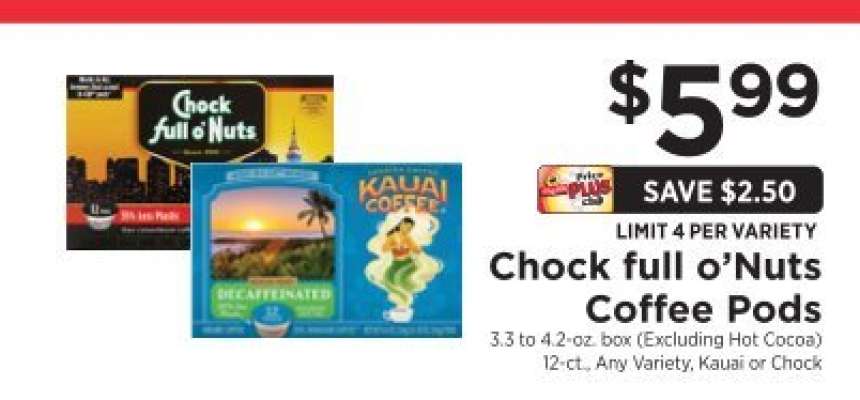 Chock full o'Nuts Coffee Pods