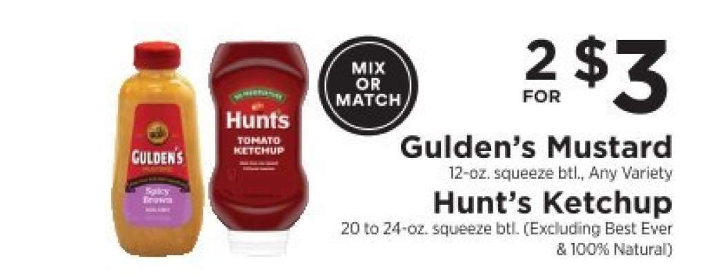 Gulden's Mustard / Hunt's Ketchup