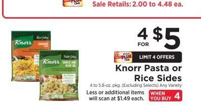Knorr Pasta or Rice Sides