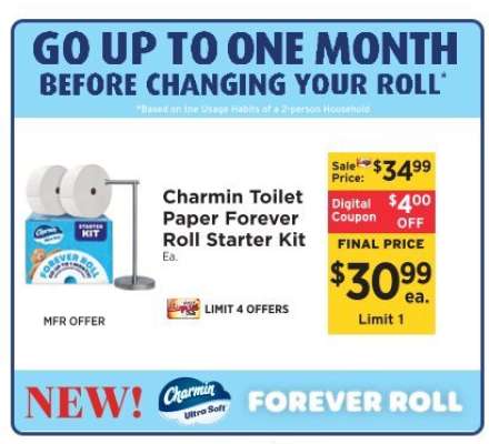 Charmin Toilet Paper Forever Roll Starter Kit